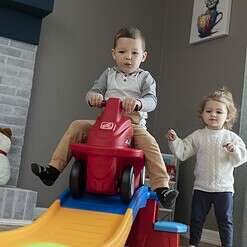 Step2 Up & Down Roller Coaster Kids Ride On Toy, Push Car, Indoor/Outdoor Playset, Multicolor
