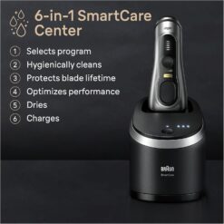 Braun Series 9 PRO+ Electric Shaver with 6 in 1 SmartCare Center - Silver