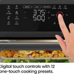 Chefman 12-Quart 6-in-1 Air Fryer Oven with Digital Timer, Touchscreen, and 12 Presets - Family Size Countertop Convection Oven, Dishwasher-Safe Parts