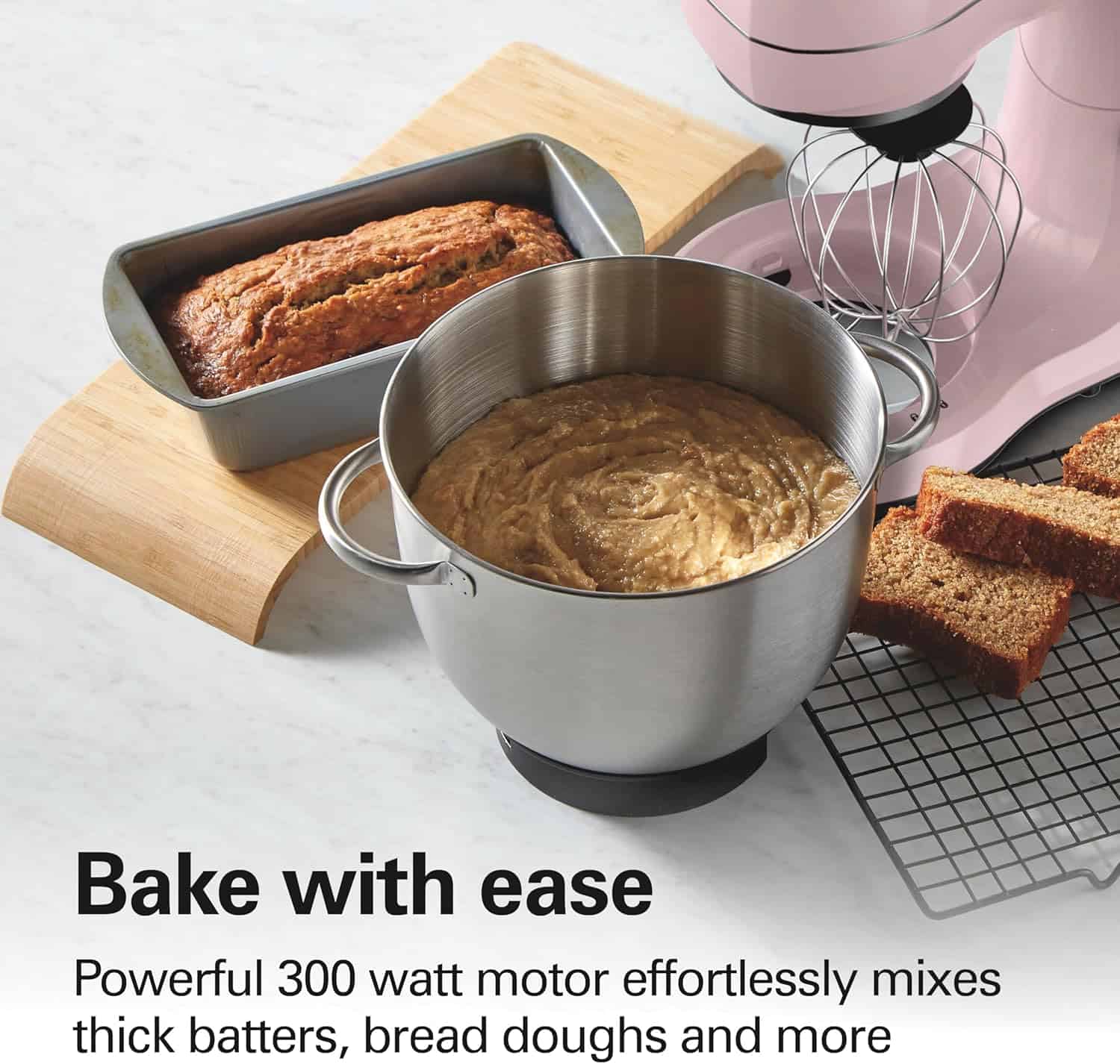 Hamilton Beach 7-Speed Stand Mixer & Attachments - Pink