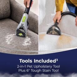 BISSELL 3432 Revolution HydroSteam Pet Carpet Cleaner, Upright Deep Cleaner, HydroSteam Technology