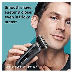 Braun Series 7 Wet/Dry Electric Shaver with Smart Center - Grey