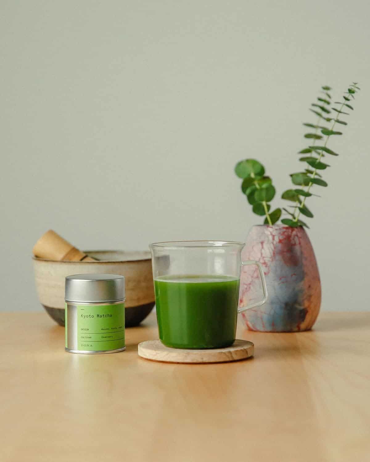 Dona Ceremonial Grade Matcha, Stone-Milled from Wazuka, Kyoto Family Tea Estate, Hot or Iced, 1.1 Ounce Airtight Seal Tin