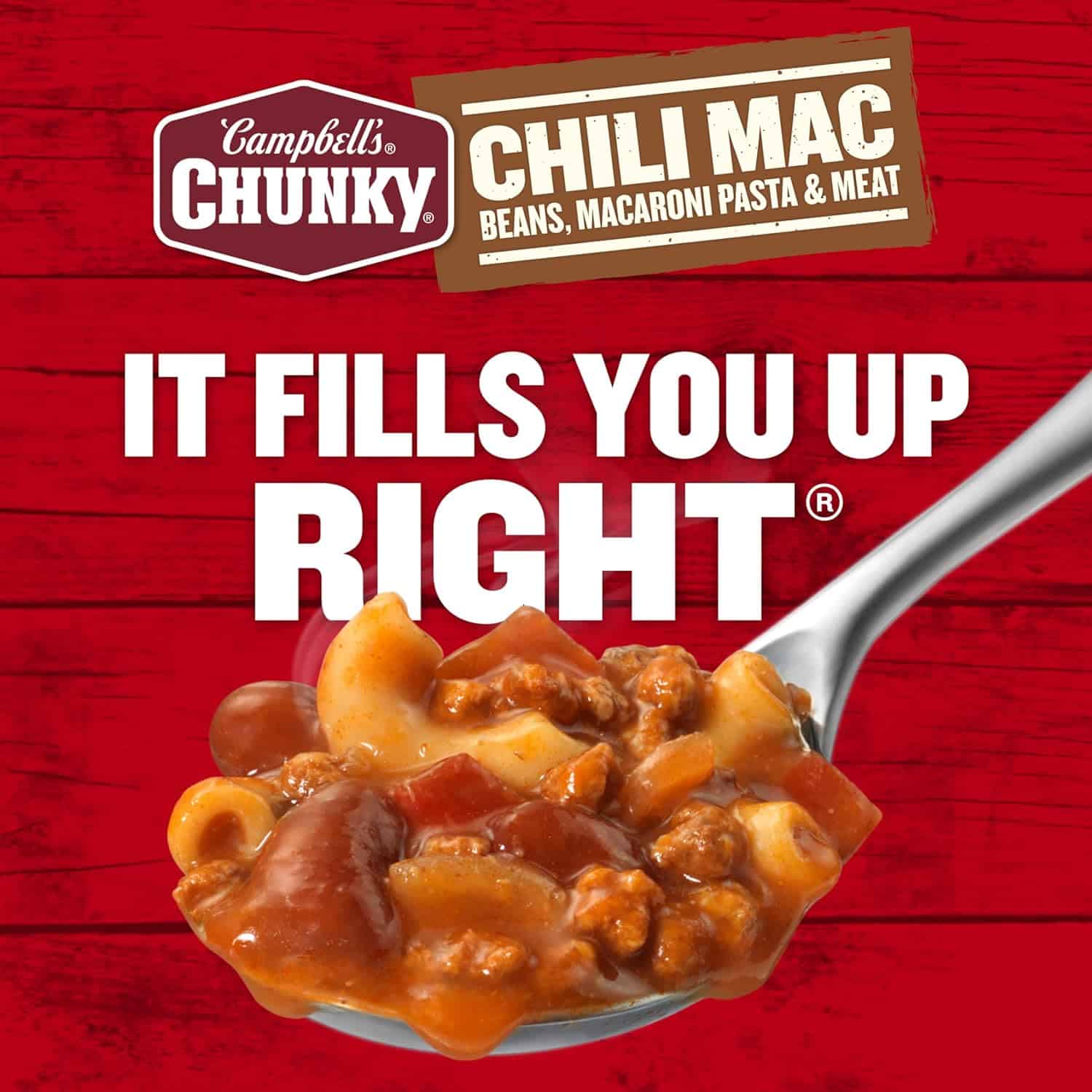 Campbell's Chunky Soup, Chili Mac, 18.8 Ounce Can (Case Of 12)