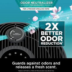 Shark HP301 NeverChange Air Purifier MAX, 1300 sq. ft., Odor Neutralizer Technology, captures 99.98% of particles, dust, smells, Grey