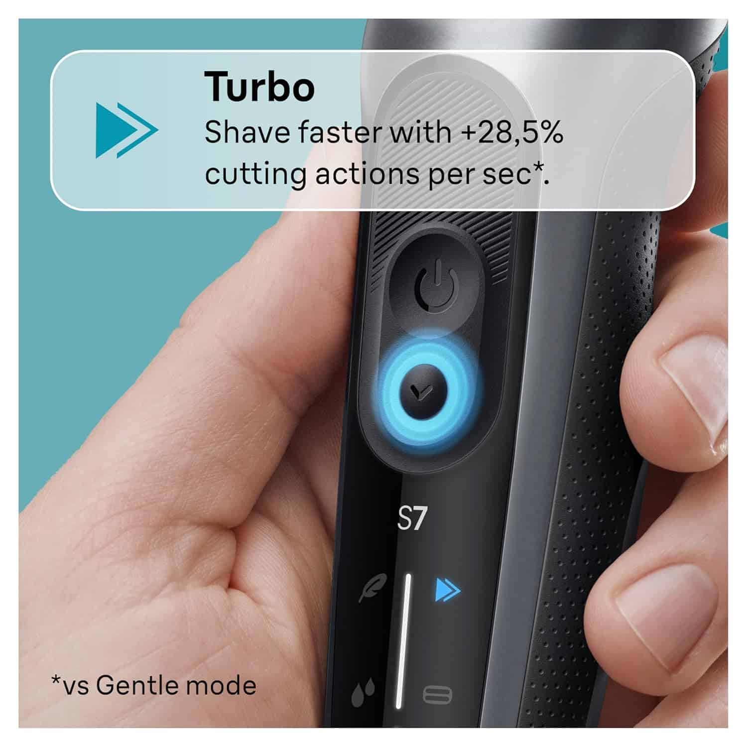 Braun Series 7 Wet/Dry Electric Shaver with Smart Center - Grey