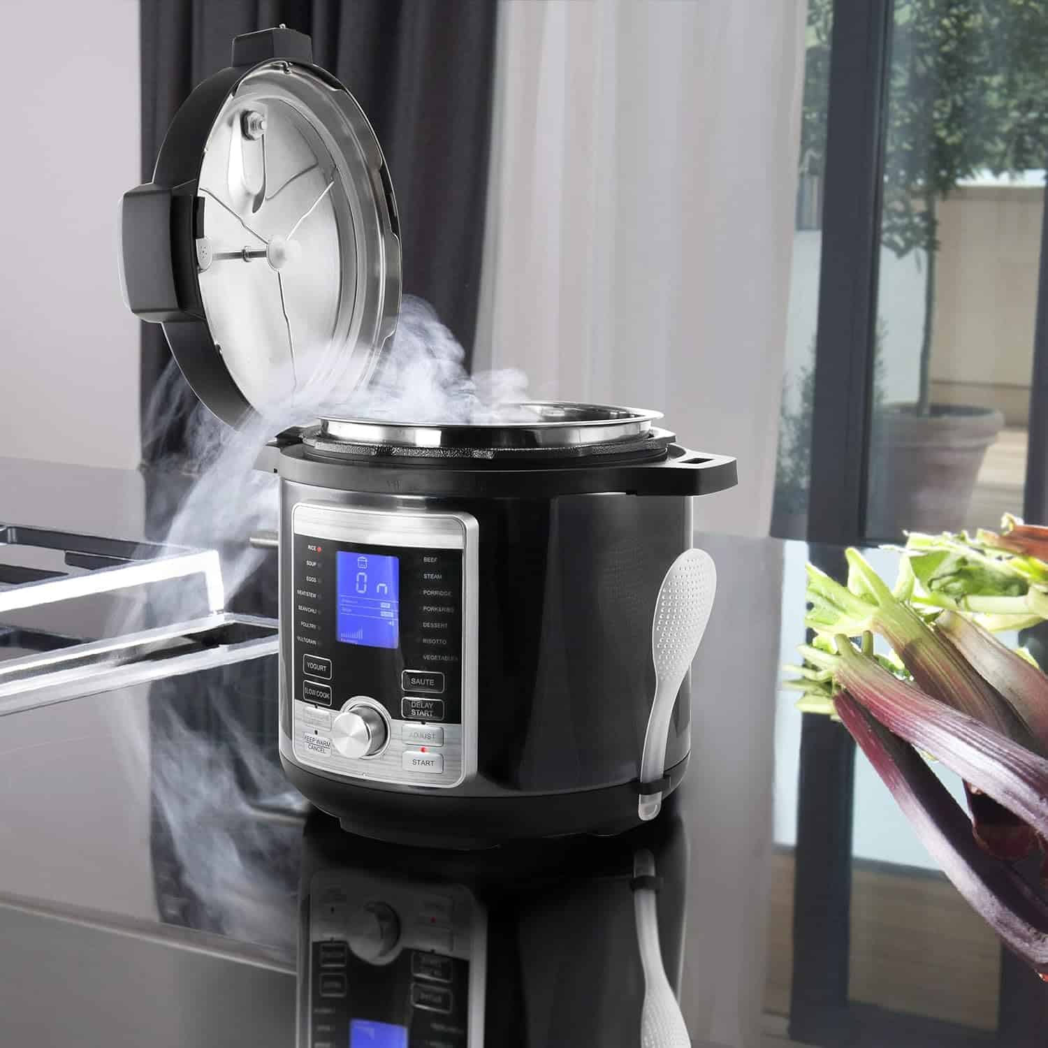 MegaChef 6-qt. Stainless Steel Digital Pressure Cooker