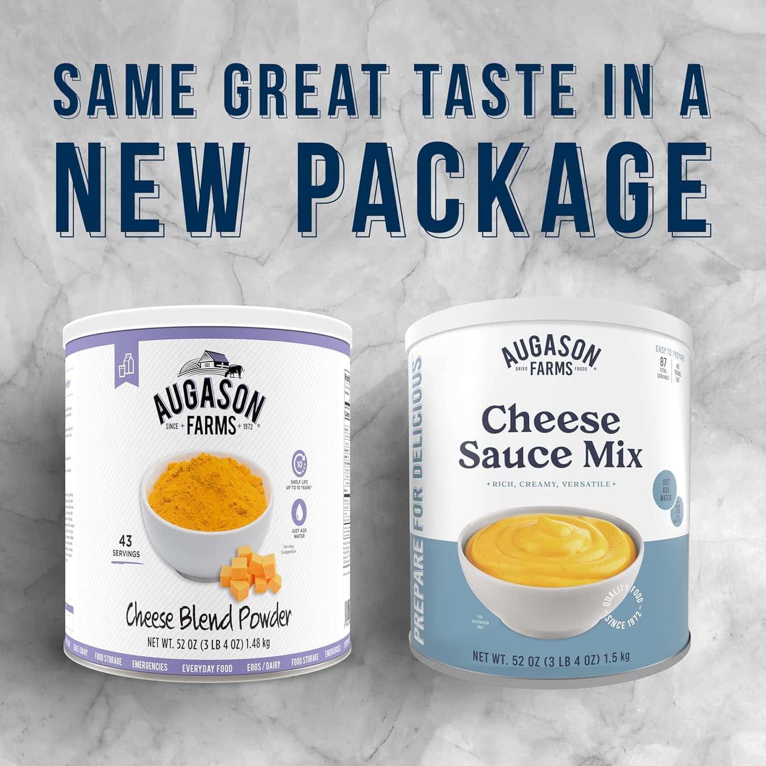 Augason Farms Cheese Sauce Mix Can, Emergency Food Supply, Everyday Meals, 87 Servings