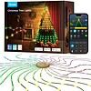 Govee Christmas Tree Lights, Smart RGBIC 480 LEDs Christmas Lights Outdoor, 6.6ft × 24 String Lights for Holiday Decor, Green Wire