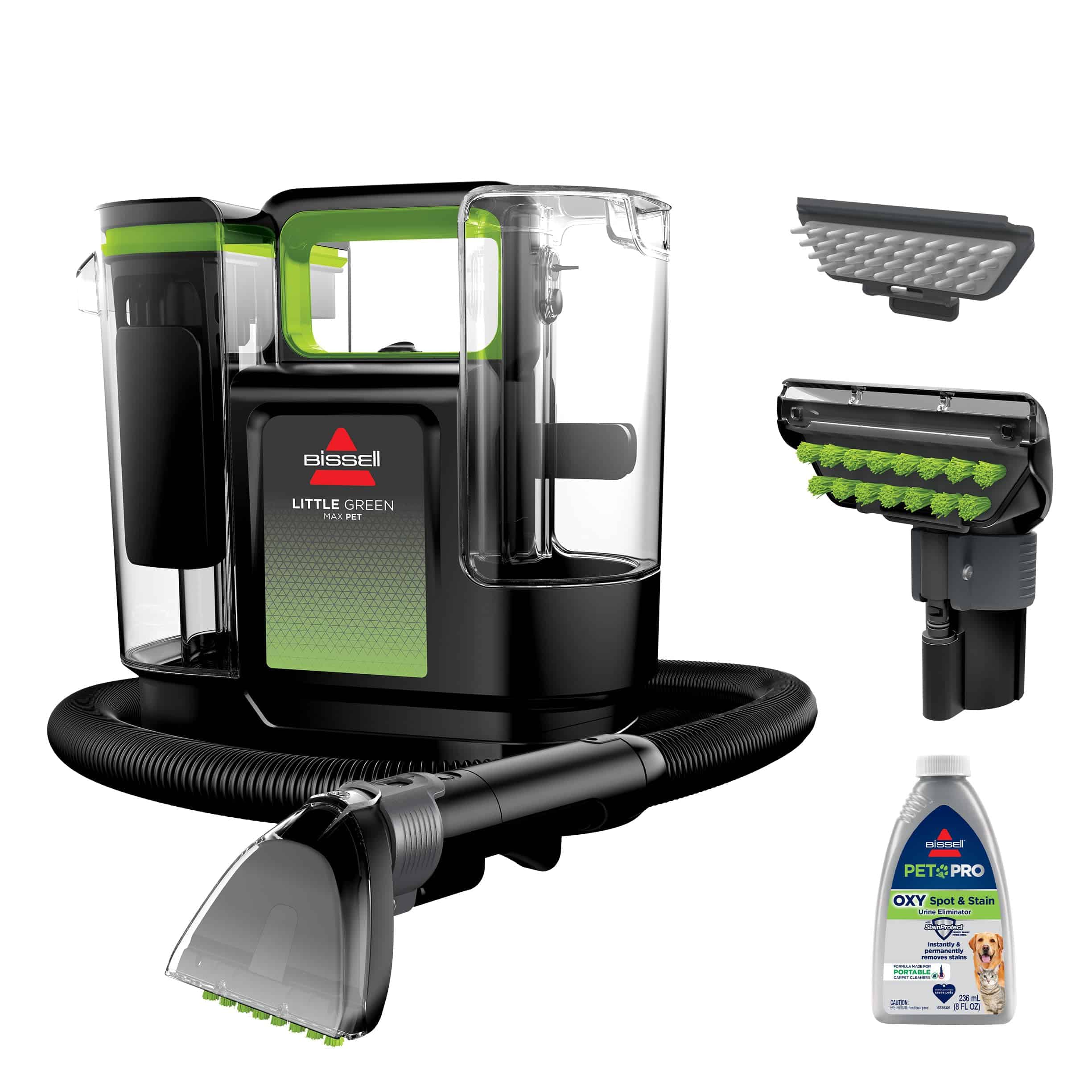 BISSELL Little Green Max Pet Portable Carpet and Upholstery Deep Cleaner, Car/Auto Detailer (3860)