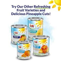 Dole Canned Fruit, Pineapple Slices in Heavy Syrup, Gluten Free, Pantry Staples, 20 Oz, 12 Count, Packaging May Vary