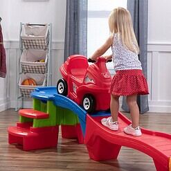 Step2 Farther & Faster Coaster Track Expansion Pack, Extra 3 Feet, Kids Ride On Toy Roller Coaster Track, Push Car