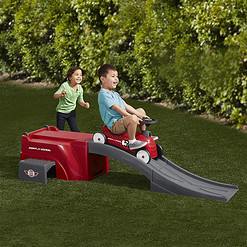 Radio Flyer 500 Toddler Ride On Toy with Ramp and Easy Storage Design for Kids, Outdoor Recreation, Activities, and Sports, Red