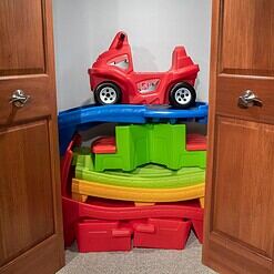 Step2 Farther & Faster Coaster Track Expansion Pack, Extra 3 Feet, Kids Ride On Toy Roller Coaster Track, Push Car