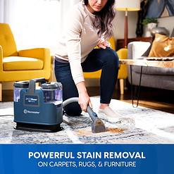 Vacmaster SCB301 400 Series Portable Carpet & Upholstery Spot Cleaner Machine, 15Kpa Power Suction with Versatile Tools for Pets