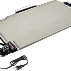 Presto 07062-22-Inch Ceramic Removable Handles Electric Griddle, 22 Inch, Black