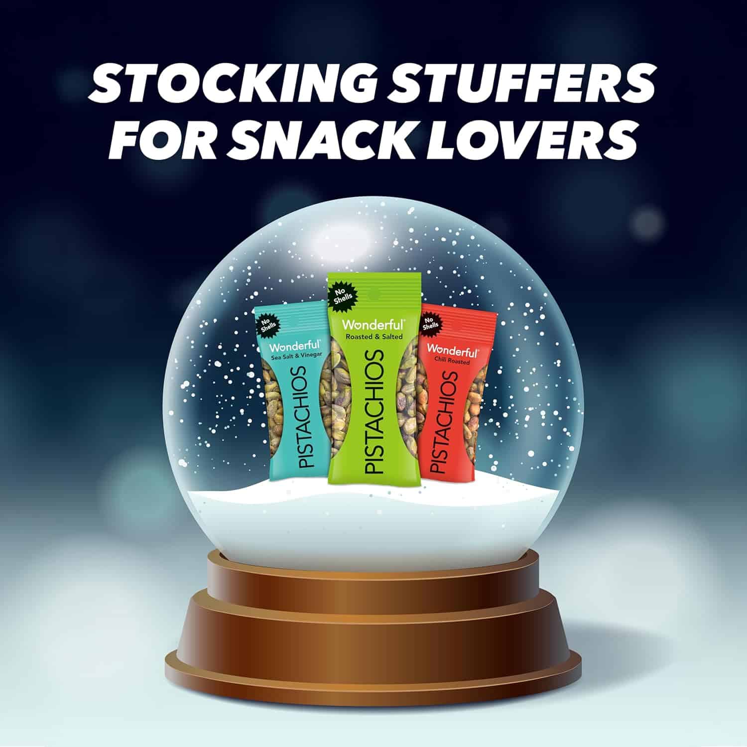 Wonderful Pistachios No Shells, 3 Flavors Mixed Variety Pack of 32 (0.75 Ounce), Office Snacks, Bulk Snacks