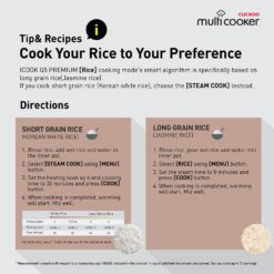 Cuckoo 5QT Electric Pressure Cooker with 10 Menu Options and Stainless Steel Pot