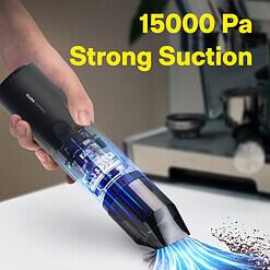 HOTO Handheld Vacuum Cleaner Cordless, Desk Vacuum Cleaner Compressed Electric Air Duster 15000Pa Suction