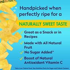 Dole Canned Fruit, Pineapple Tidbits in 100% Pineapple Juice, Gluten Free, Pantry Staples, 20 Oz, 12 Count, Packaging May Vary
