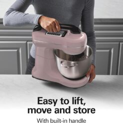 Hamilton Beach 7-Speed Stand Mixer & Attachments - Pink