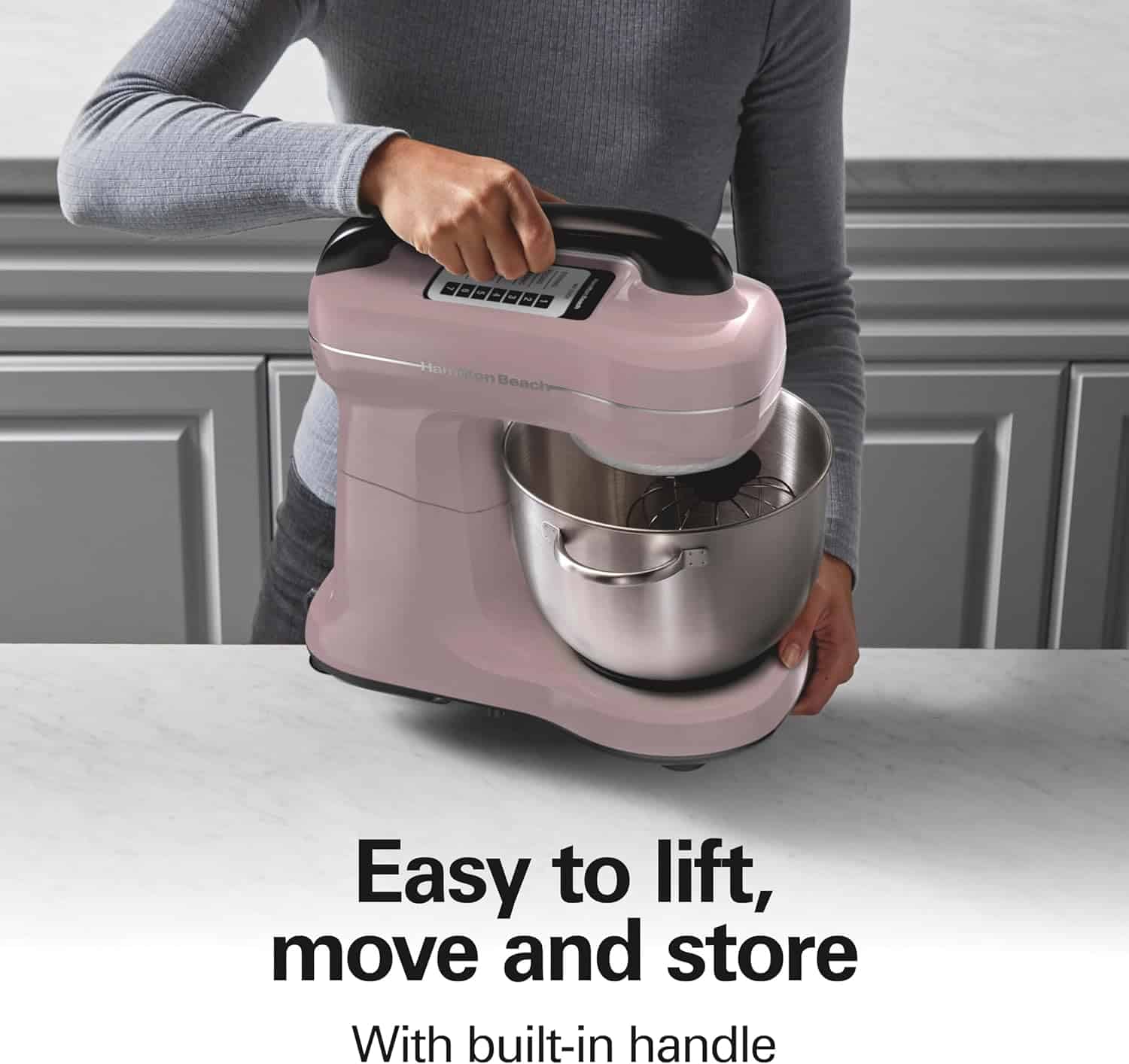 Hamilton Beach 7-Speed Stand Mixer & Attachments - Pink