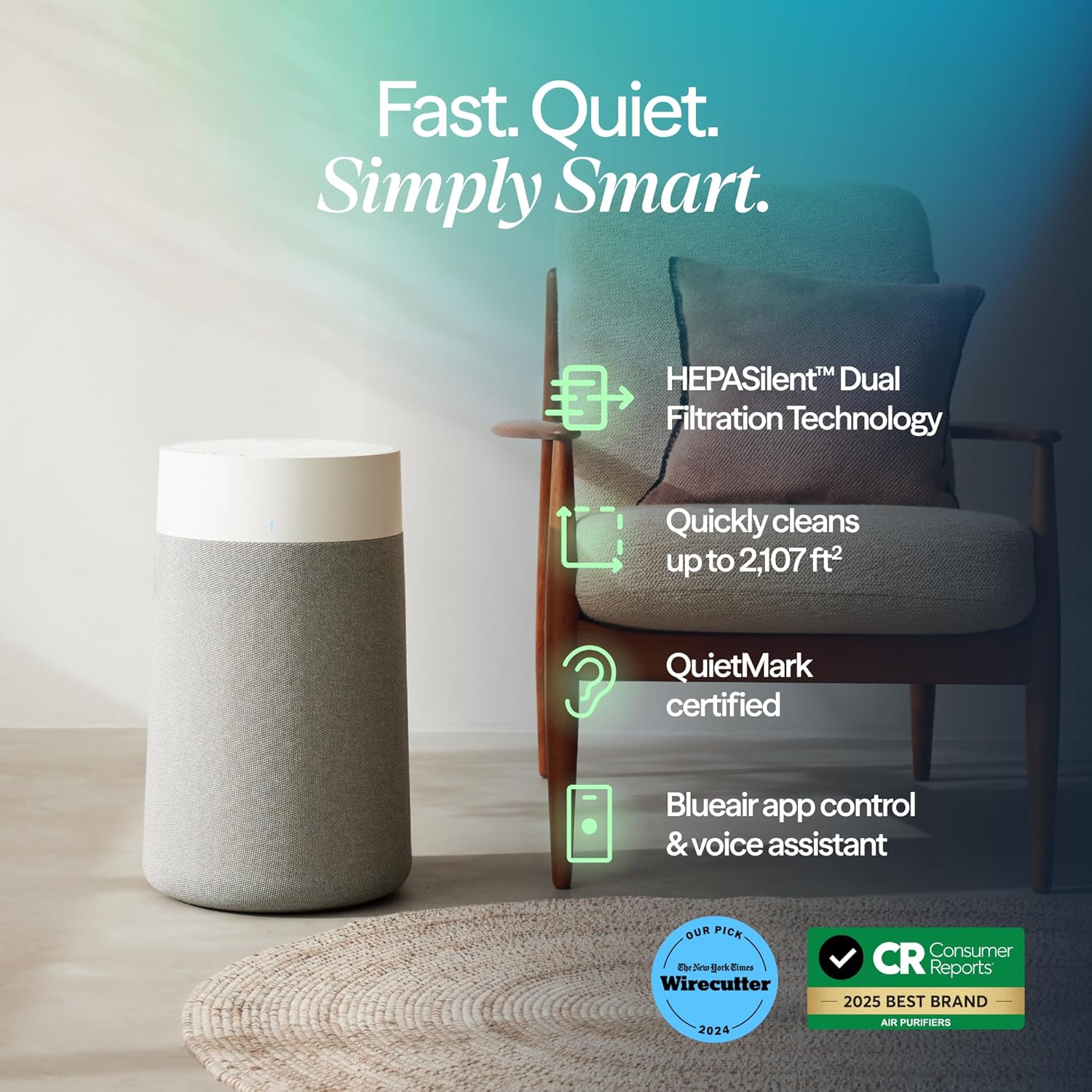 BLUEAIR Blue Pure 311i Max Smart Air Purifier for Medium Rooms up to 1,800 Sq Ft HEPASilent Air Cleaner - Image 10