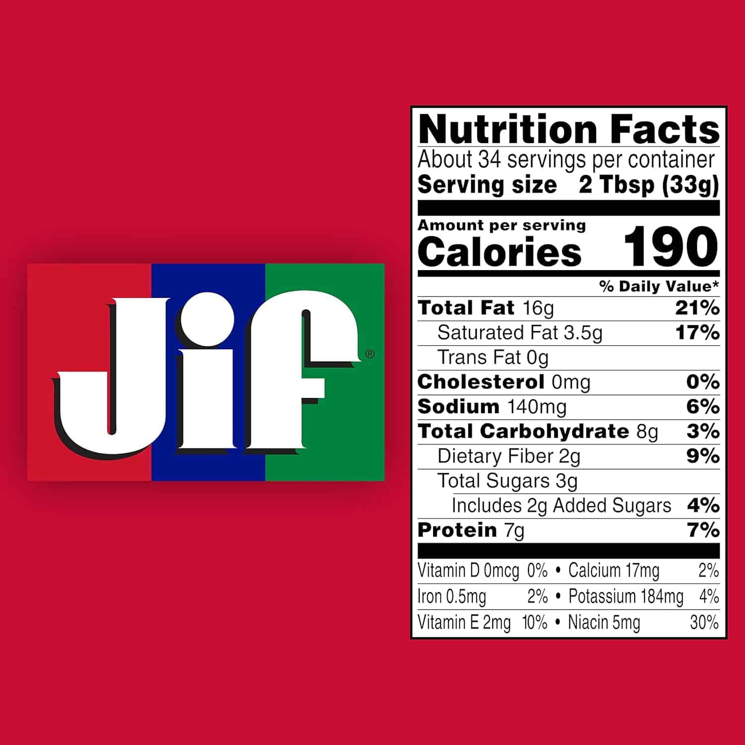 Jif Creamy Peanut Butter, 40 Ounce (Pack of 4)