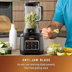 Oster Extreme Mix Blender, 1500 Watt High Speed Blender with 10-Point Blade, 64 oz. Kitchen Blender with Auto Programs