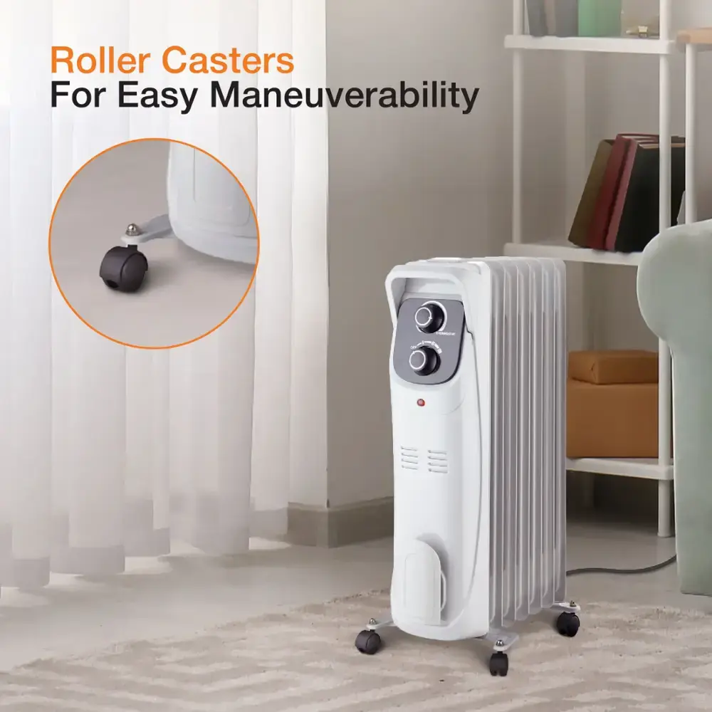 Lifesmart - 1500W Oil Filled Radiator - White