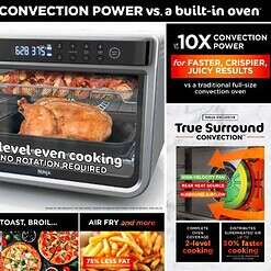 Ninja Foodi 8-in-1 XL Pro Air Fry Oven, Large Countertop Convection Oven, DT200