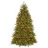 National Tree Company Pre-Lit Artificial Full Christmas Tree, Green, Dunhill Fir, White Lights, Includes Stand, 7.5 Feet