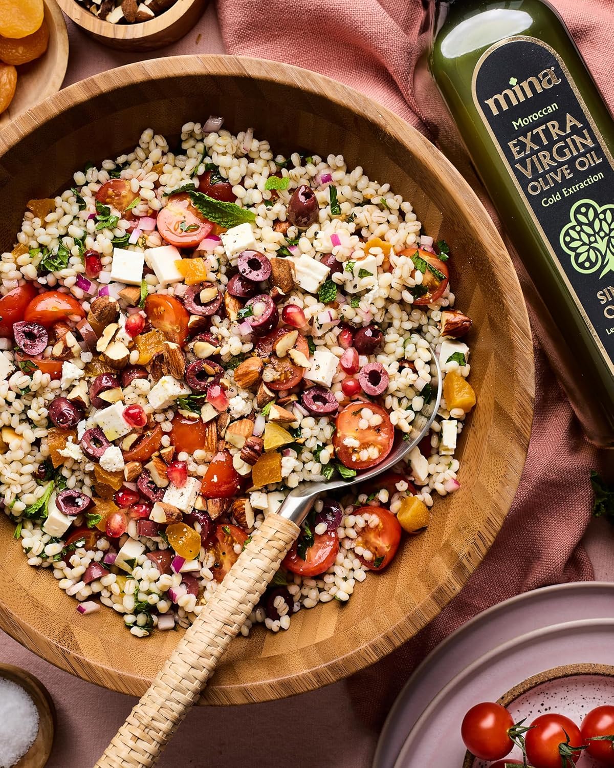 Mina Olive Oil Extra Virgin 68 Fl Oz, New Harvest, Polyphenol Rich Olive Oil for Cooking, Moroccan Extra Virgin Olive Oil, 2 L - Image 5