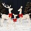 Best Choice Products 4ft 3-Piece 2D Lighted Christmas Deer Family Set, Large Outdoor Yard Reindeer Holiday Decoration