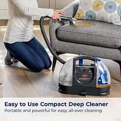 Bissell Little Green Pet Deluxe Portable Carpet Cleaner and Car/Auto Detailer, 3353, Gray/Blue