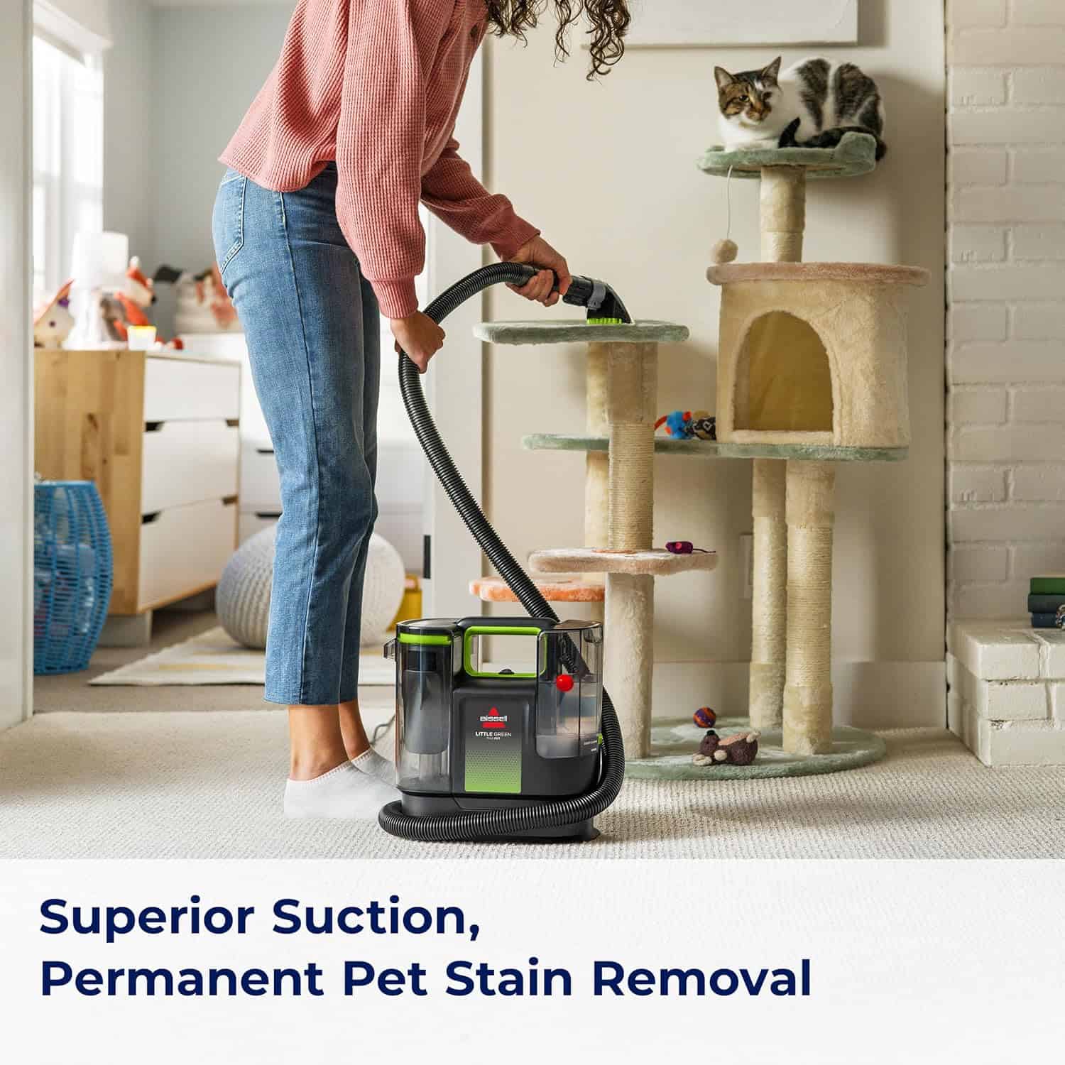 BISSELL Little Green Max Pet SmartMix Portable Carpet and Upholstery Deep Cleaner, 38572