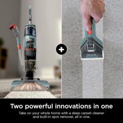 Shark CarpetXpert Upright Deep Carpet Cleaner with Handheld Spot & Stain Eliminator, 12oz Cleanser, Dirt & Grime Removal, Carpet Shampooer, Slate Green, EX151