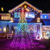 Lomotech RGB Color Changing Christmas Tree Lights - 10Ft 404 LED with 7.08" Topper