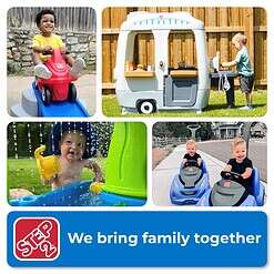Step2 Up & Down Roller Coaster Kids Ride On Toy, Push Car, Indoor/Outdoor Playset, Multicolor