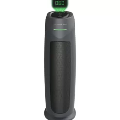 GermGuardian 743 Sq. Ft. Tower Air Purifier with HEPA Filter, Intellisense Air Quality Monitor, UV-C, AC4880G - Graphite
