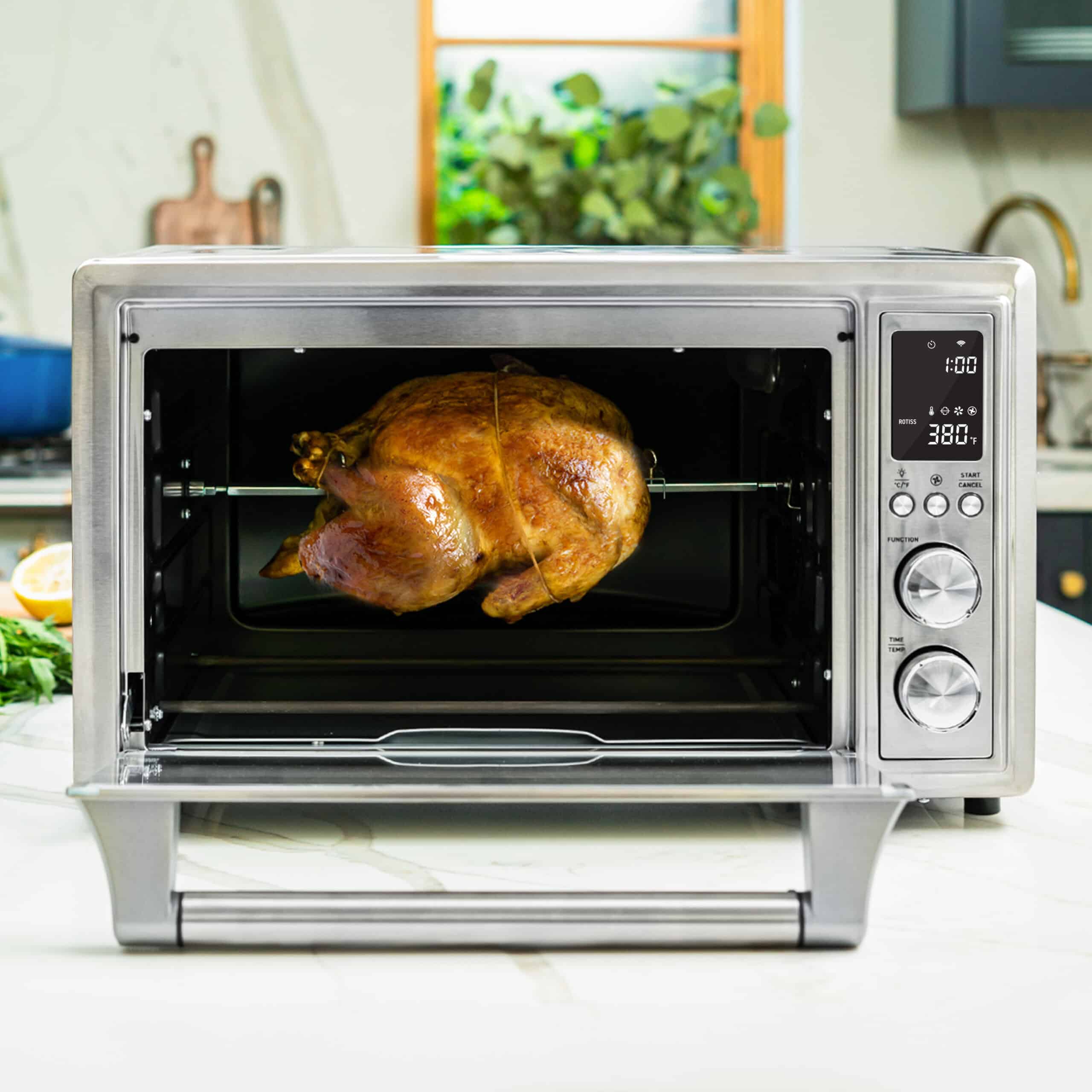 COSORI Smart New Air Fryer Toaster Oven, Large 32-Quart, Stainless Steel, Silver