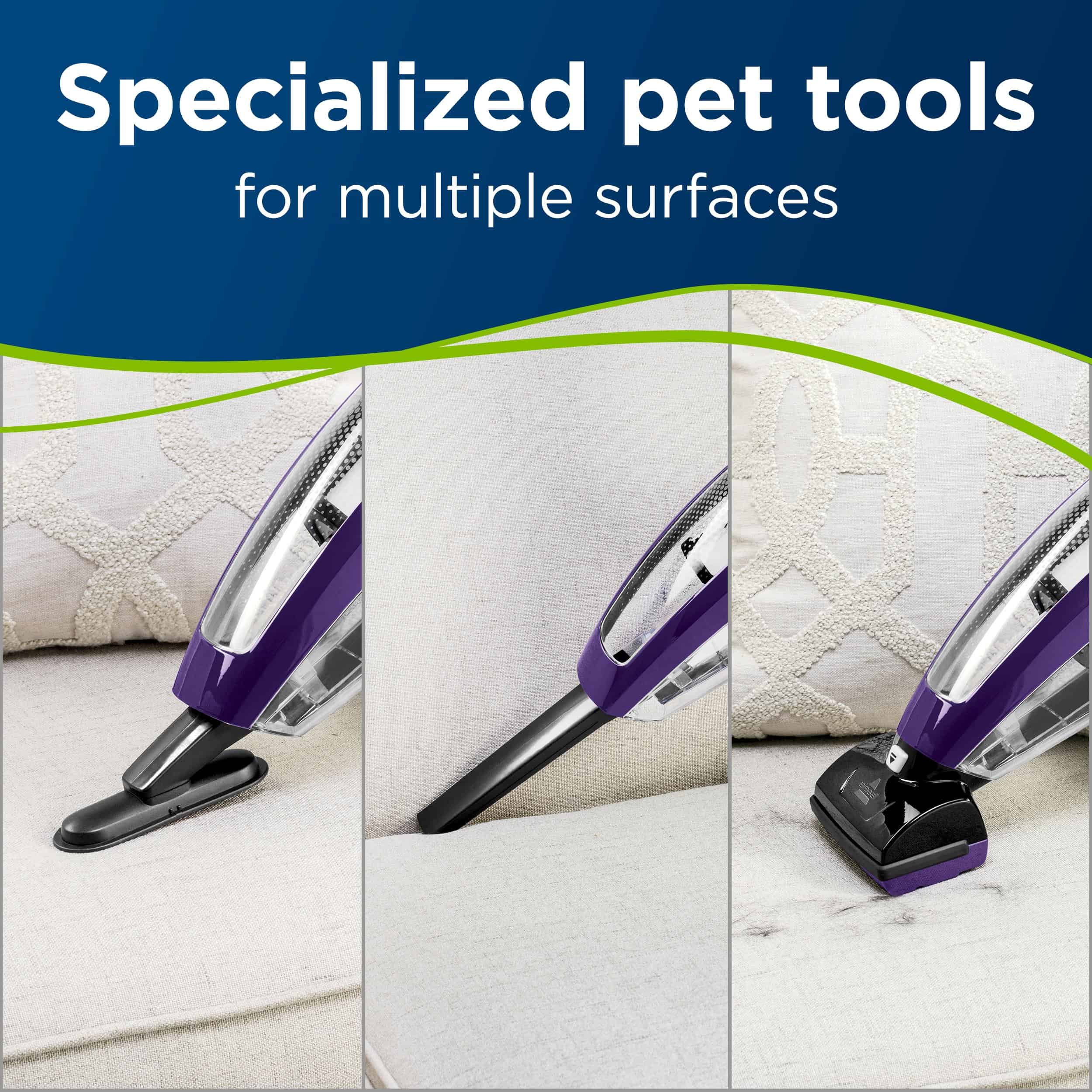 Bissell Pet Hair Eraser Lithium Ion Cordless Hand Vacuum, Purple