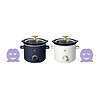 Beautiful 2 Qt Slow Cooker Set with Scrub Mommy, 2-Pack, White Icing and Starry Night by Drew Barrymore, Blue