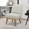 Better Homes & Gardens Springwood Slipper Chair, Light Honey