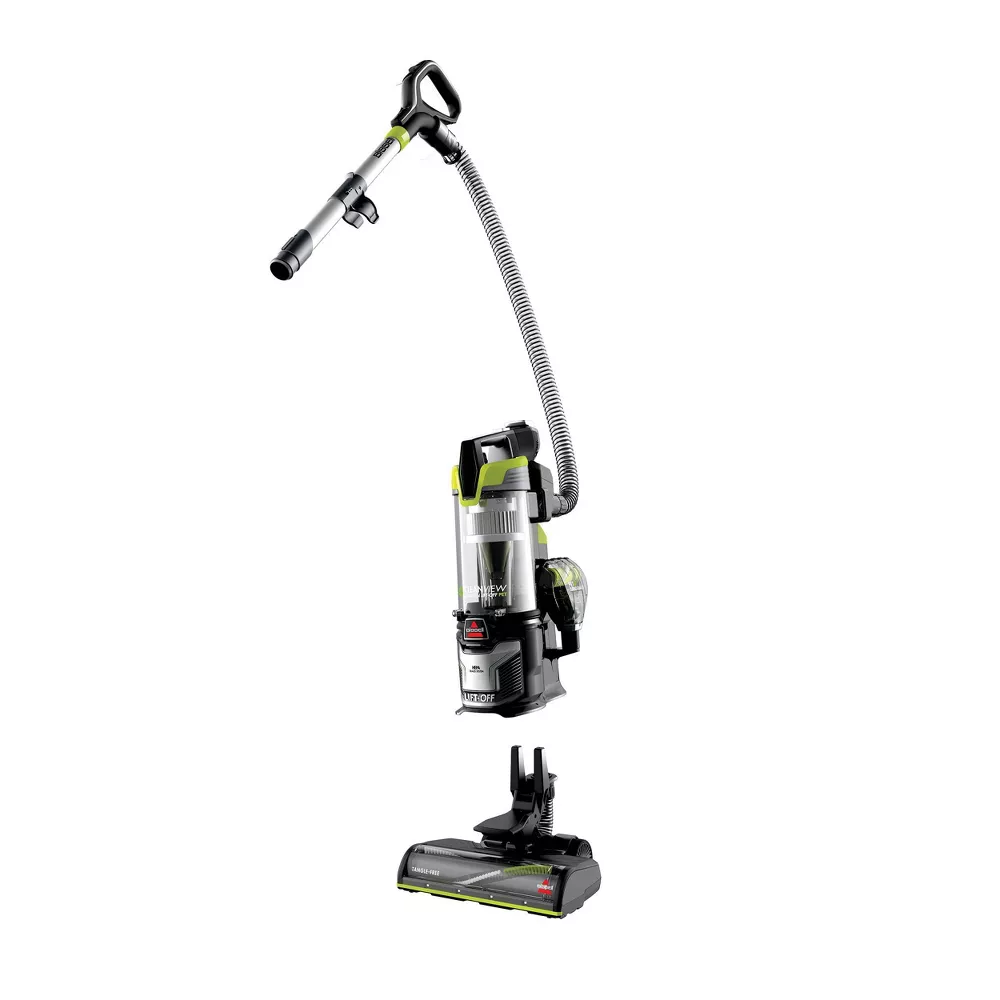 BISSELL - CleanView Allergen Lift-Off Pet Vacuum - Black/ Electric Green