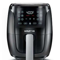 Gourmia 4 Qt Digital Air Fryer with Guided Cooking, Black GAF486