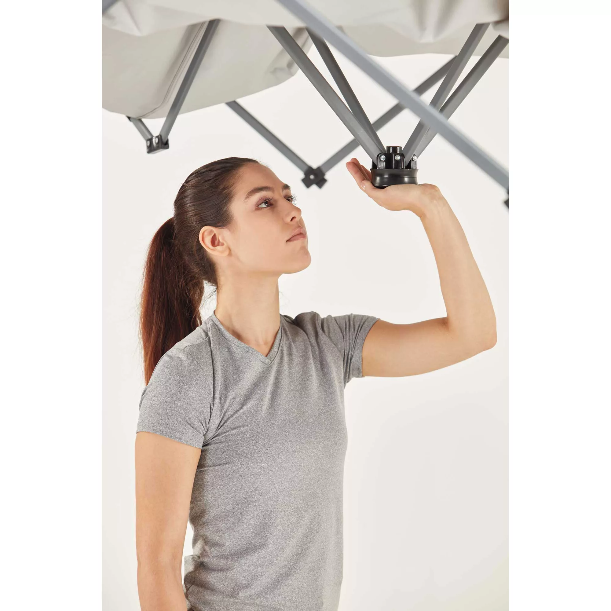 Quest Q100 10' x 10' Quick Lift Straight Leg Canopy - White