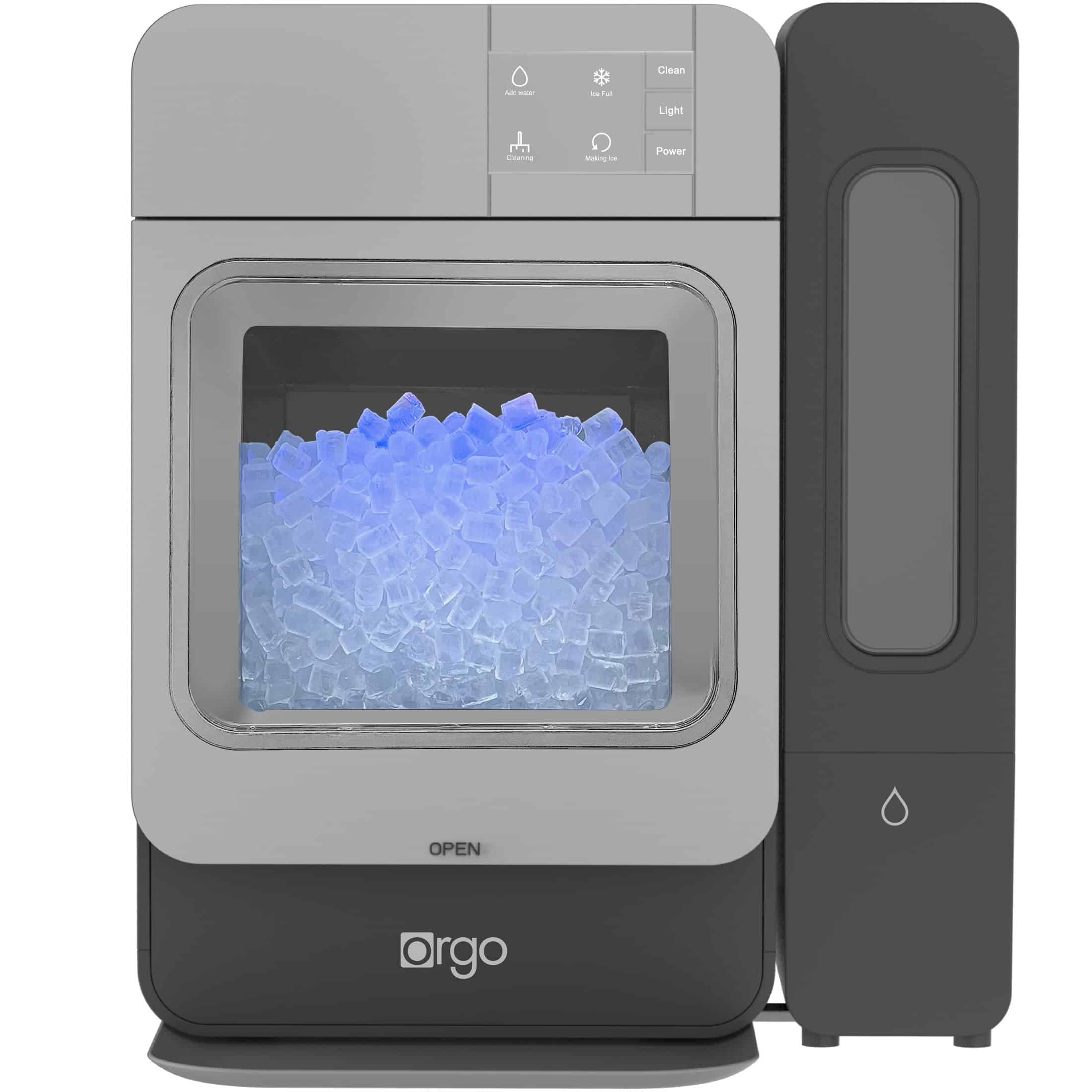 Orgo Products The Sonic Countertop Ice Maker, Nugget Ice Types, 33 lbs of Ice, Charcoal