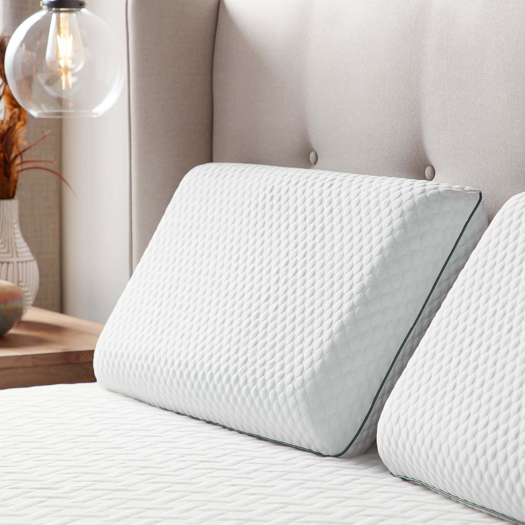 Rest Haven Gel Memory Foam Bed Pillow, King, Single Pack