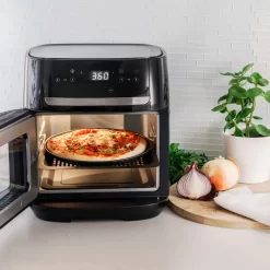 bella PRO - 12.6-qt. Touchscreen Air Fryer Pizza Oven with Rotisserie - Stainless Steel